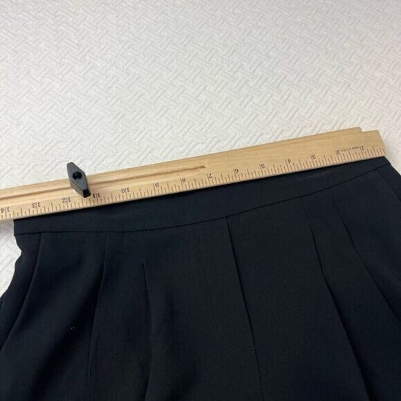 Babaton Fine Japanese Fabric Black Pull On Tapered High Waisted Ankle Pants 2 - Picture 8 of 15